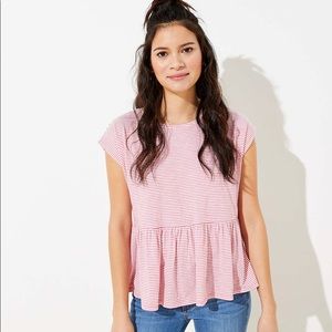Peplum tee shirt from LOFT